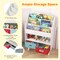 Toddlers Bookshelf with Open Compartment and Two Fabric Drawers - 25" x 12" x 36"